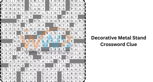 Decorative Metal Stand Crossword Clue